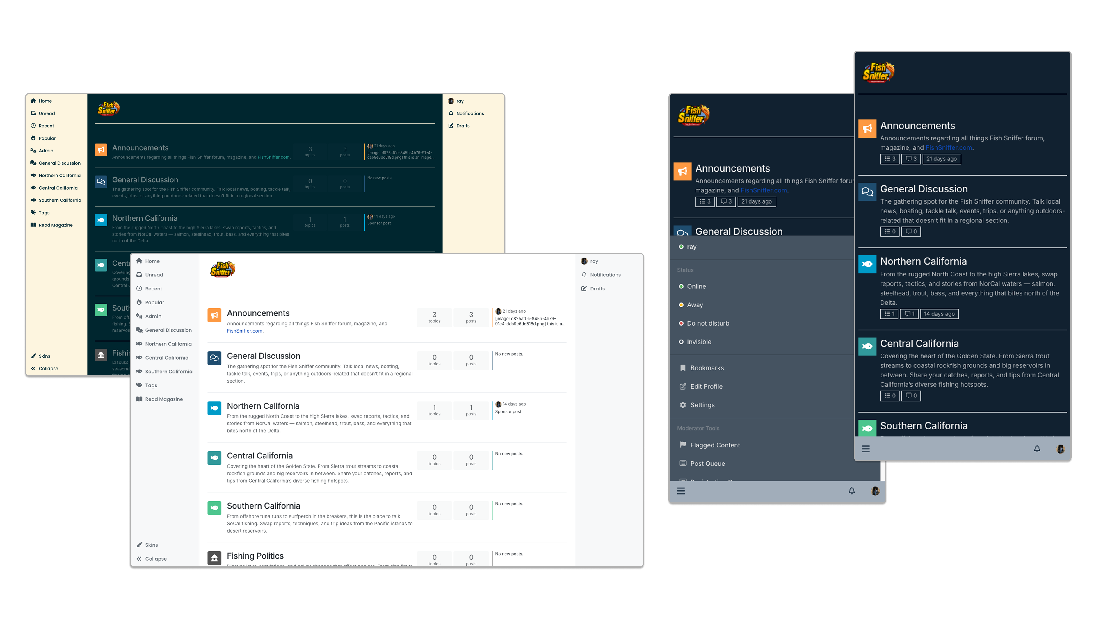 Fish Sniffer Forum on mobile devices